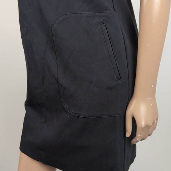 3/$20 Joe Fresh Short Sleeve Dress Cuffed Mini LBD Structured Sheath - Picture 6 of 11
